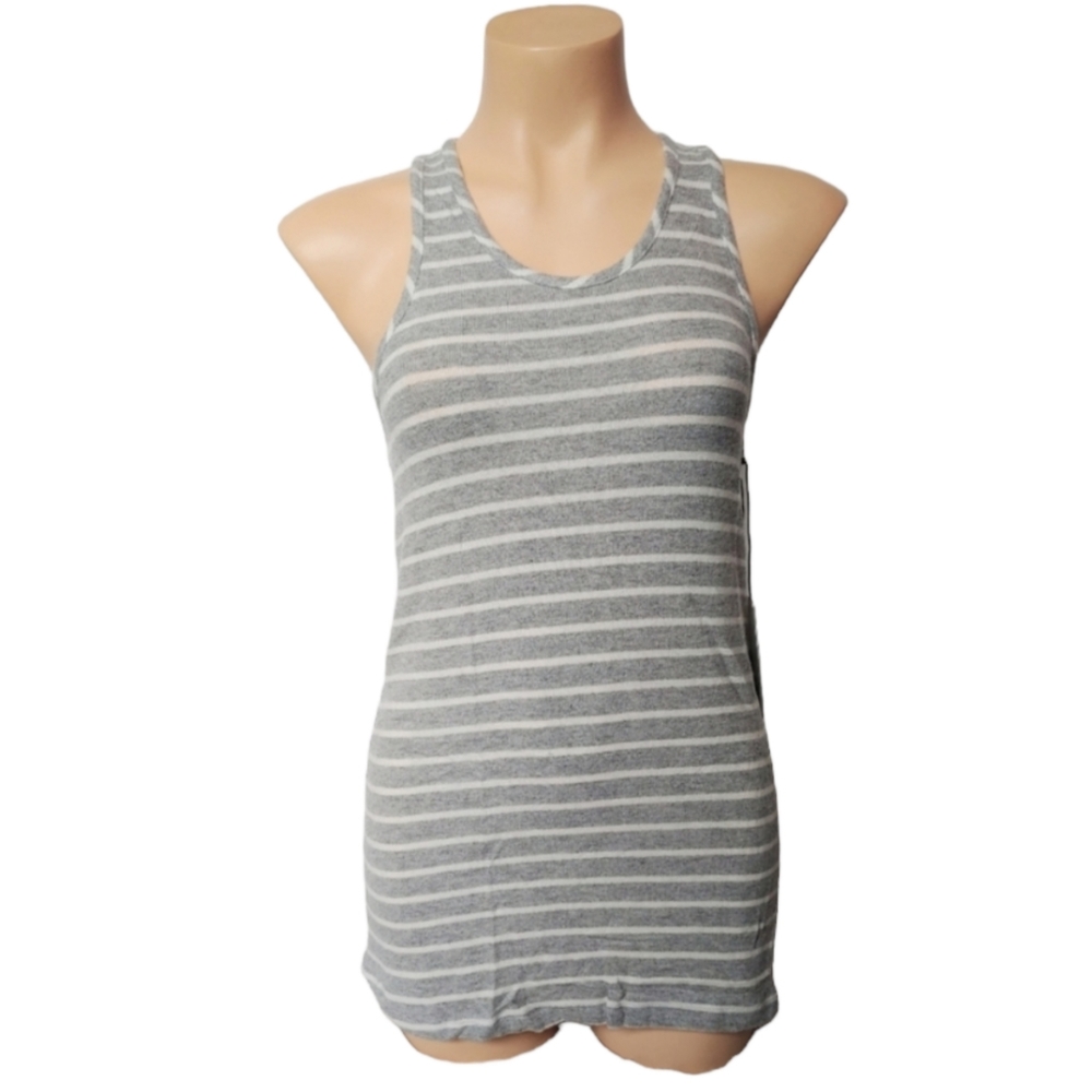 🆕Hye Park and Lune Grey/White Racer Back Tank Size 1 = S
